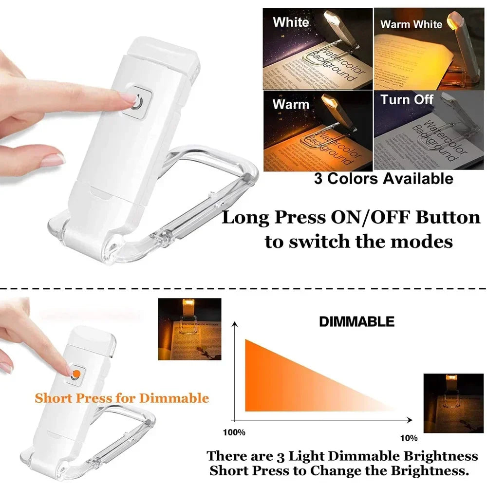 Novalume Reading Light – Portable Rechargeable LED Book Lamp | Eye-Friendly Adjustable Reading Light