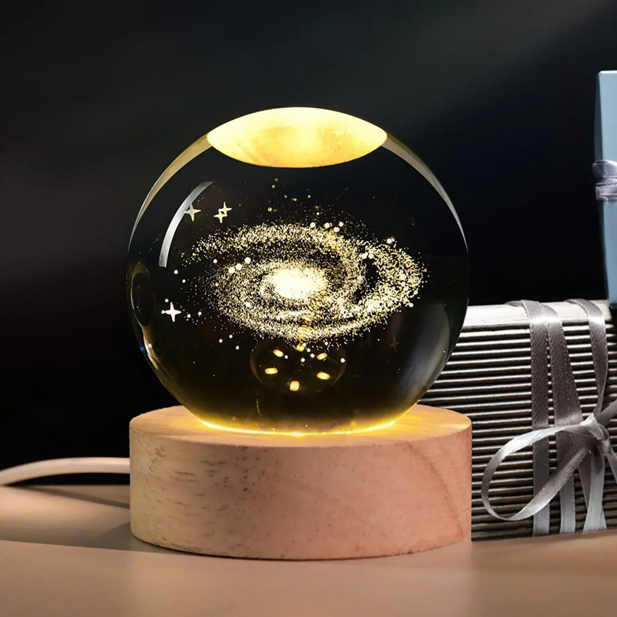 Lumea Galaxy Crystal Night Light – Celestial Ambience for Every Space