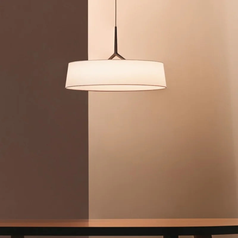 LunaWeave Pendant Light – Minimalist Fabric Ceiling Lamp | Contemporary LED Ambient Lighting