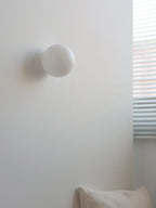 Orbelle Glass Wall Light – Frosted Globe LED Sconce | Modern Ambient Lighting | Timeless Interior Elegance