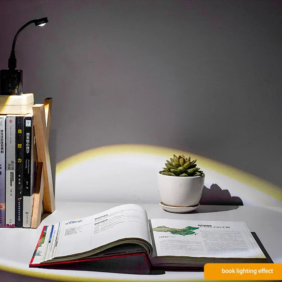 SunGlow USB Sunset LED Projector – Rainbow Night Light for Bedrooms & Ambient Lighting