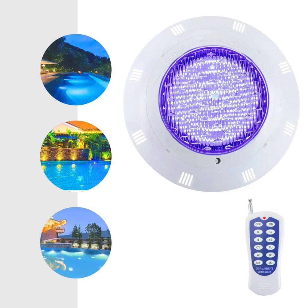 AQUAGLOW 360 RGB LED Pool Light – IP68 Waterproof Underwater Lighting | 36W RGB Pool Illumination