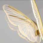 Butterfly Glow LED Pendant Light – Dimmable Designer Ceiling Light | Remote-Controlled Ambient Lighting | Contemporary Luxury Interior Feature