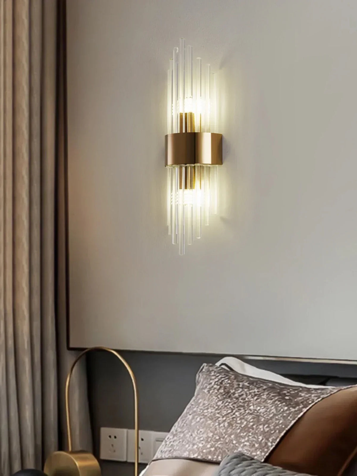 Crystal Noir Wall Light – Luxury Crystal LED Wall Lamp | Modern Stainless Steel Lighting | Elegant Interior Statement