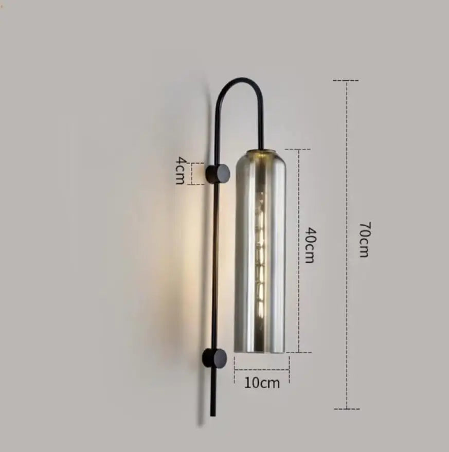 Scandinavian Glass Pendant Light – Modern E26 Ceiling Lamp | Elegant Ambient Lighting | Contemporary Nordic Interior Décor