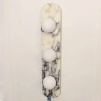 Marble LED Wall Light – Modern Designer Wall Lamp | Luxury Ambient Lighting | Contemporary Stone & Glass Feature
