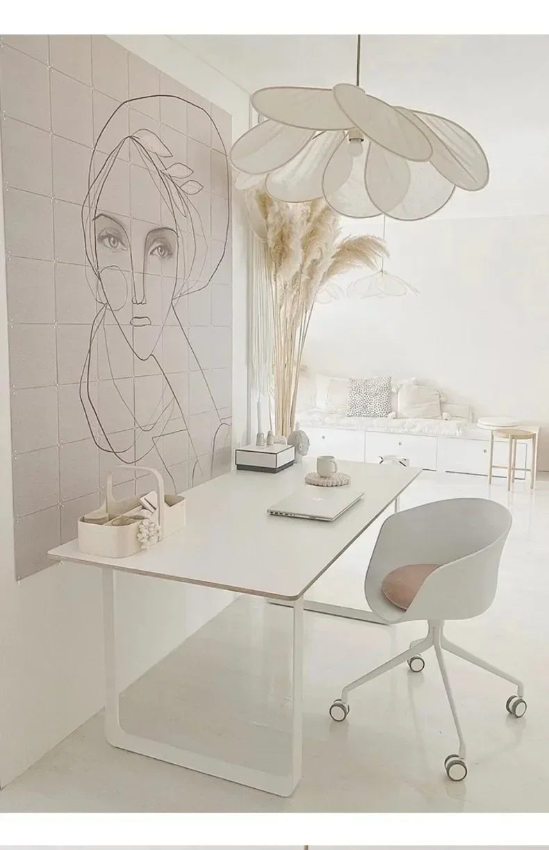 Floral Fabric Pendant Light – Designer E26 Ceiling Lamp | Artistic Ambient Lighting | Contemporary Statement Feature