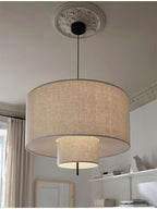 Modern Wabi-Sabi Fabric Pendant Light – Nordic LED Hanging Ceiling Lamp | Soft Ambient Lighting | Premium Designer Fixture