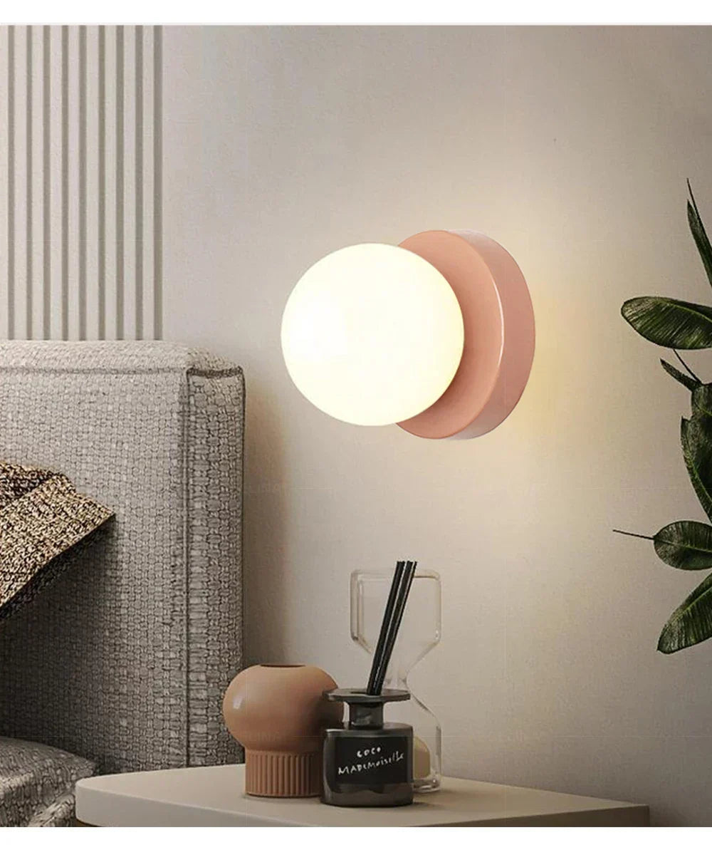 Nordic Orb Glass Pendant Light – Scandinavian LED Ceiling Light | Soft Ambient Illumination | Modern Interior Elegance