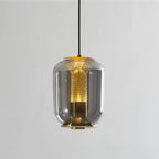 Savannah Black Glass Pendant Light – Modern Elegant Hanging Lamp | Luxury Smoked Glass Ceiling Lighting