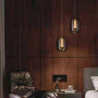 Savannah Black Glass Pendant Light – Modern Elegant Hanging Lamp | Luxury Smoked Glass Ceiling Lighting