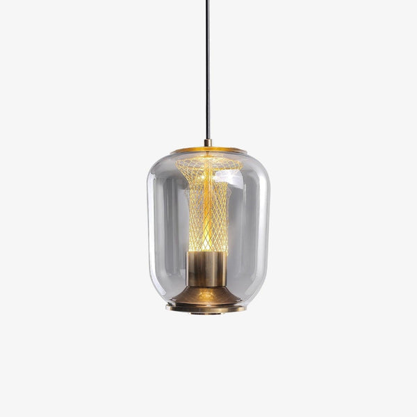 Savannah Black Glass Pendant Light – Modern Elegant Hanging Lamp | Luxury Smoked Glass Ceiling Lighting