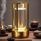 LumiCrystal Touch LED Crystal Table Lamp – Rechargeable Ambient Lamp with Elegant Crystal Effect