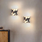 MarbleAura Outdoor Wall Light – Natural Marble LED Wall Lamp | IP65 Waterproof Lighting | Modern Architectural Accent