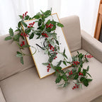 LumiBerry LED Christmas Garland – Illuminated Berry & Holly Decoration | Festive Holiday Greenery