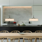 LunaWeave Pendant Light – Minimalist Fabric Ceiling Lamp | Contemporary LED Ambient Lighting