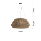 Wabi Sabi Rattan Pendant Light – Handwoven Bamboo Ceiling Lamp | Dimmable Natural Lighting | Artisan Japanese-Inspired Design