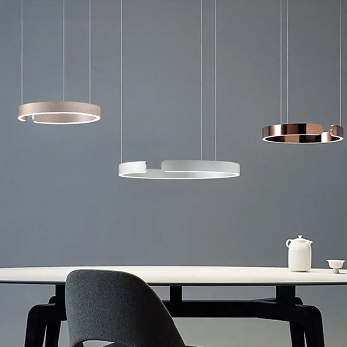 Elvara Linear Pendant Light – Minimalist LED Dining Table Lamp | Modern Adjustable Hanging Light for Kitchen Islands & Contemporary Interiors