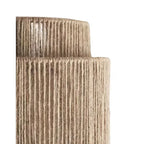 MoriRope Wall Light – Handcrafted Hemp Rope Wall Lamp | Rustic Ambient Lighting | Natural Artisan Décor