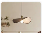 Wabi-Sabi Pendant Light with Fabric Shade – Japandi Retro Ceiling Lamp | Warm Ambient Interior Lighting