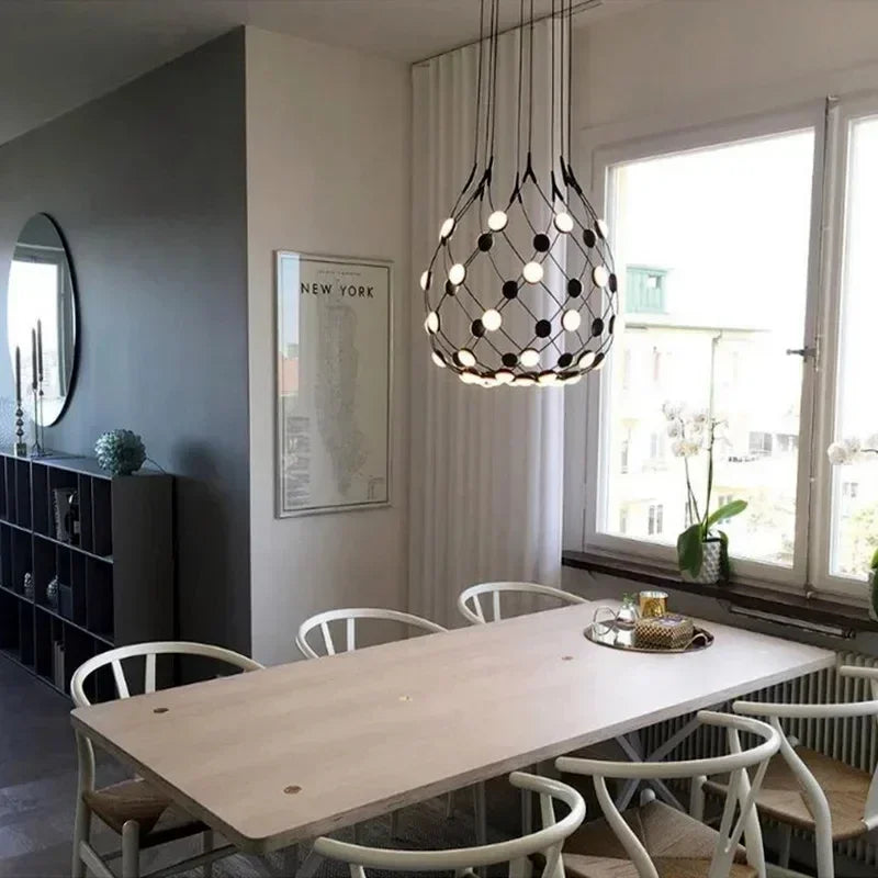 Modern Linear Pendant Light – Minimalist E26 Ceiling Lamp | Contemporary Ambient Lighting | Sleek Interior Statement