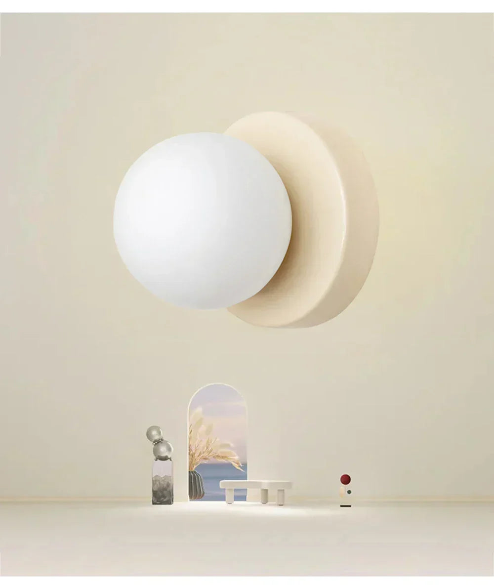 Nordic Orb Glass Pendant Light – Scandinavian LED Ceiling Light | Soft Ambient Illumination | Modern Interior Elegance