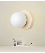 Nordic Orb Glass Pendant Light – Scandinavian LED Ceiling Light | Soft Ambient Illumination | Modern Interior Elegance