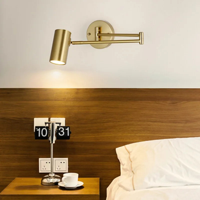 FlexArm LED Wall Light – Adjustable Swing Arm Lamp | Modern Reading Light | Contemporary Interior Lighting