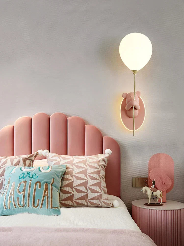 BearHaven Wall Light – Children's LED Bear Lamp | Nursery Wall Lighting | Playful Bedroom Décor