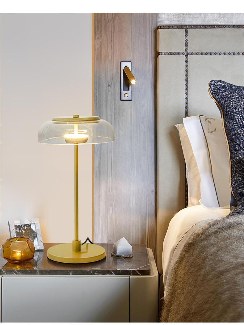 Aurélo – Designer Glass Table Lamp with LED & Postmodern Style