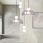 Nordic Globe Pendant Light – Double Glass LED Ceiling Lamp | Scandinavian Designer Lighting | Elegant Dining Room Feature