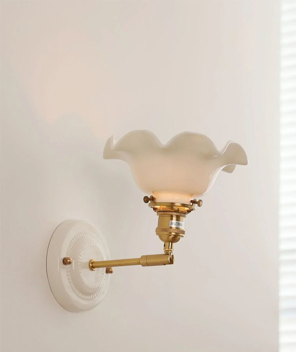 Aurelle Ceramic Wall Light – Adjustable E26 Wall Lamp | Contemporary Copper Lighting | Elegant Interior Illumination