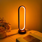 LunaHalo – Dimmable LED Ring Table Lamp for Bedrooms & Living Spaces