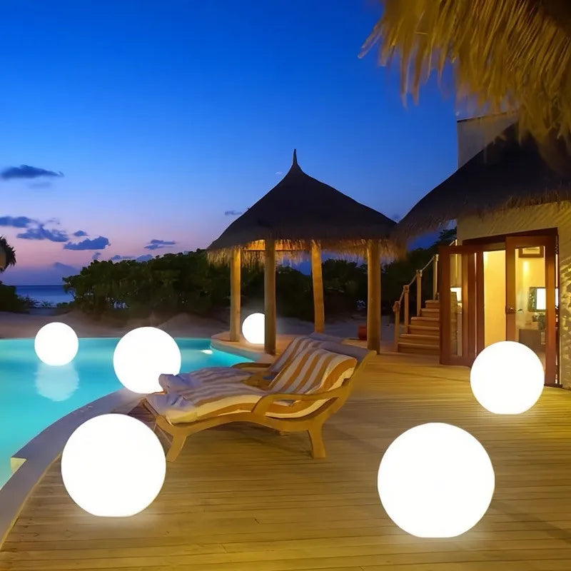 AuraSphere Solar LED Light Ball – RGB Waterproof Garden Globe with Remote Control | Decorative Outdoor Mood Lighting