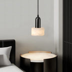 Marble Pendant Light with Iron Finish – Modern Nordic LED Ceiling Lamp | Luxury Contemporary Lighting