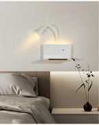 LumiCharge Smart Wall Light – Wireless Charging Sconce | Modern Bedside LED Lighting