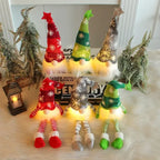 LUMIGNOME LED Christmas Gnome – Illuminated Scandinavian Plush Decoration | Festive Holiday Ornament