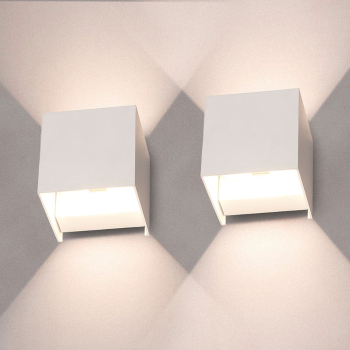 LumaCube Wireless Wall Lights – Rechargeable LED Accent Lighting | Modern Space-Saving Design