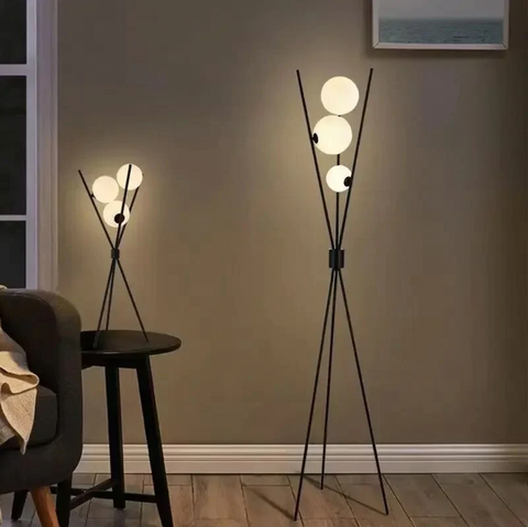 LunaArc LED Floor & Table Lamp – 2-in-1 Dimmable Designer Light | Modern Ambient Lighting