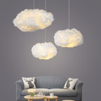 Cloud Pendant Light – Soft Cotton Hanging Lamp | Dreamy Ambient Bedroom Lighting