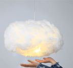 Cloud Pendant Light – Soft Cotton Hanging Lamp | Dreamy Ambient Bedroom Lighting