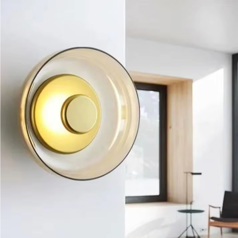 Fjord Glass Wall Light – Scandinavian LED Wall Lamp | Elegant Ambient Lighting | Contemporary Nordic Design