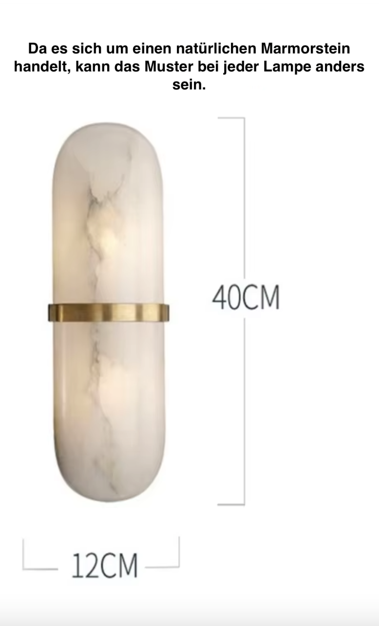 Imperia Marble Wall Light – Luxury Up & Down Sconce | Designer Ambient Lighting