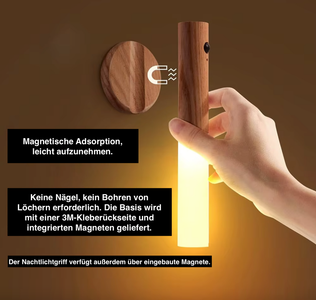 LumiSense Motion Wall Light – Wireless Rechargeable LED Sconce | Smart Sensor Lighting
