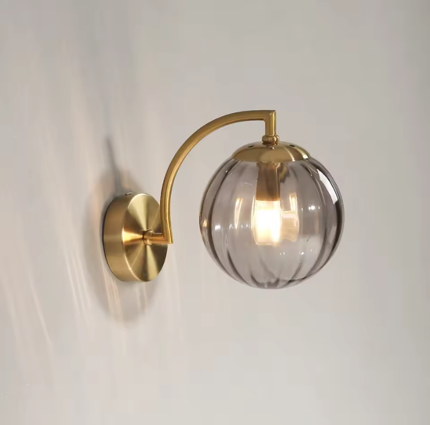 LustreGlow LED Wall Light – Luxury Glass Sconce | Dimmable Designer Accent Lighting