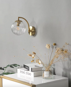 LustreGlow LED Wall Light – Luxury Glass Sconce | Dimmable Designer Accent Lighting