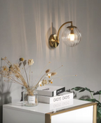 LustreGlow LED Wall Light – Luxury Glass Sconce | Dimmable Designer Accent Lighting