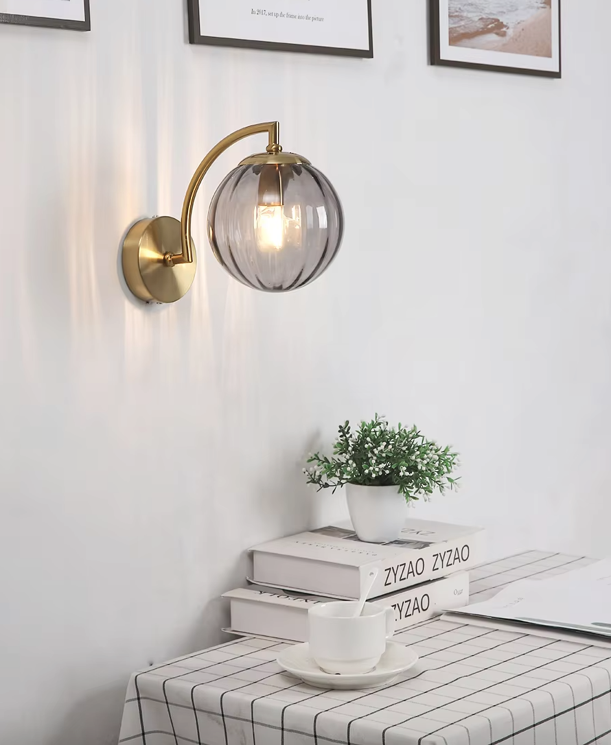 LustreGlow LED Wall Light – Luxury Glass Sconce | Dimmable Designer Accent Lighting