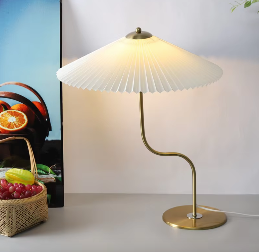 HaloShade Touch Table Lamp – Modern USB LED Ambient Light | Designer Bedside & Living Room Lighting