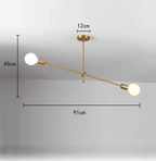 Luccero Sputnik Chandelier – Mid-Century Modern Ceiling Light | Industrial Designer Pendant for Contemporary Interiors